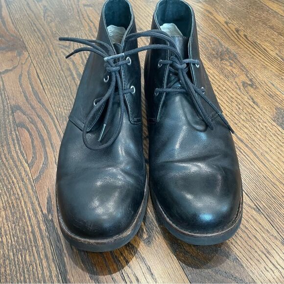 UGG Black Leather Chukka Boots main image 6